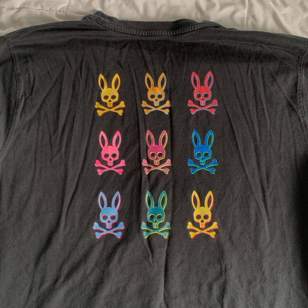 Black Long Sleeve Shirt with Bunny Logo